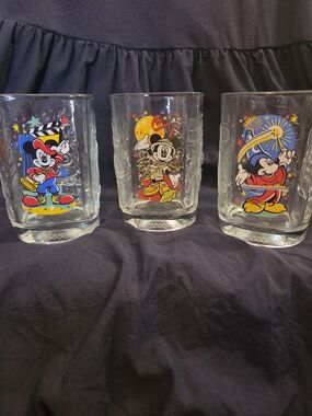 Disney Mickey Mouse 2000 Commemorative Glass Mug - Multicolor